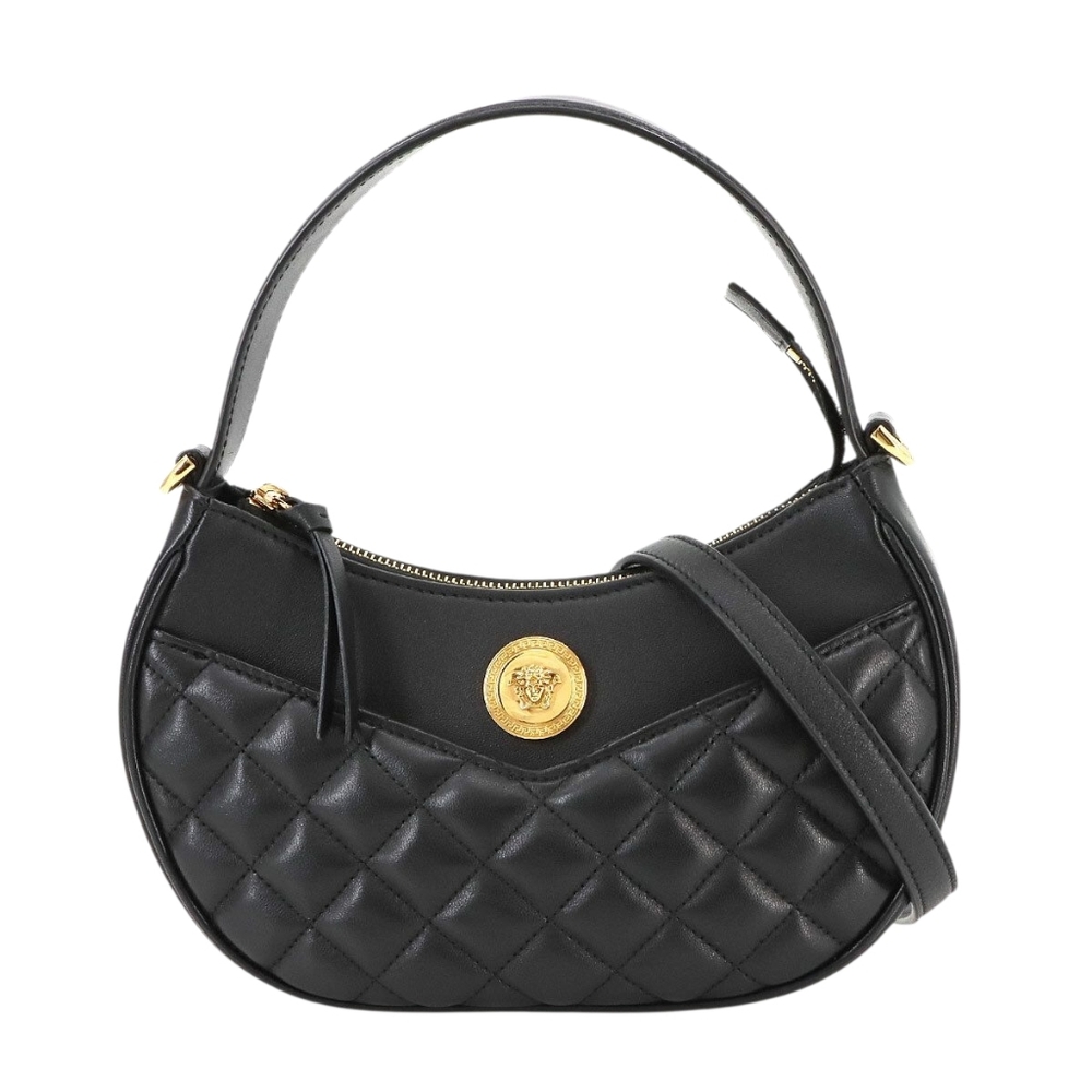 NWOT Versace Quilted Half-moon Two-way Bag!